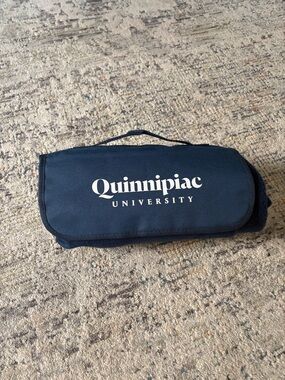 Quinnipiac University Navy Roll-Up Picnic Blanket